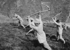 大生产运动中的八路军，河北 Eighth Route Army soldiers in mass production, Hebei