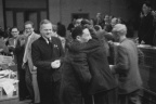 外国代表向中国代表团祝贺南京解放，布拉格 Foreign delegates congratulate the Chinese delegation on the liberation of Nanjing, Prague