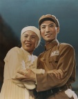 革命现代京剧《奇袭白虎团》剧照 Stage photo of the revolutionary modern Peking opera, Raid on the White Tiger Regiment